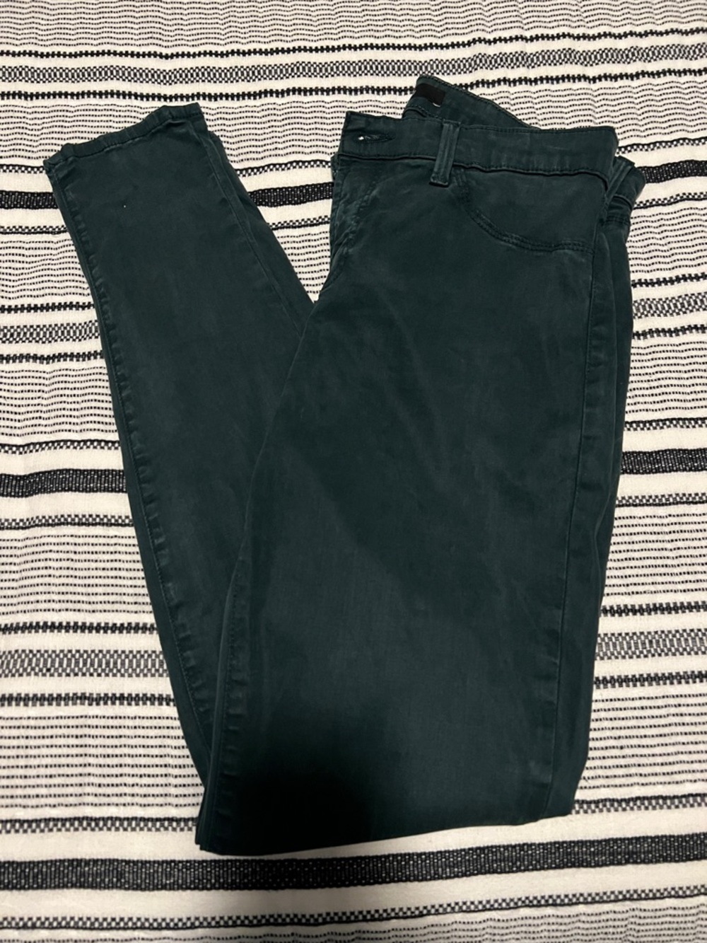 J Brand Women's Dark Green Skinny Jeans